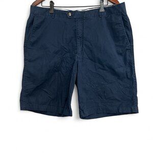 Cutter & Buck Chino Shorts Mens Size 38 Navy Blue Cotton Mid Rise Casual